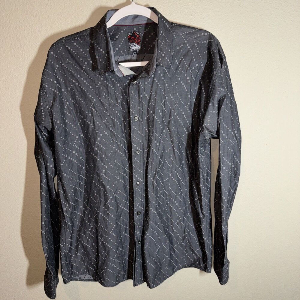 VTG Reef Men’s Button Down Shirt Gray